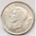 AUSTRALIA 1946 . ONE 1 SHILLING . ERROR . BITTEN EDGE CLIPPED . DIE CRACKS ON NECK and LEGEND